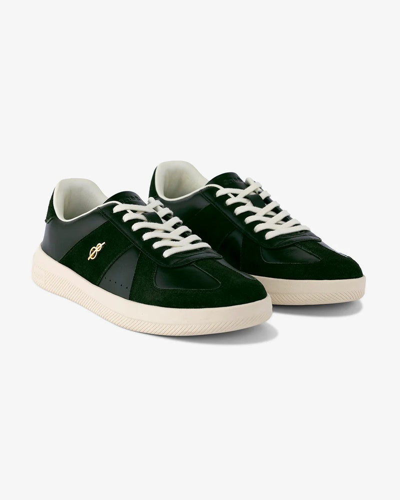 Woxxel Men's Premium Black Leather & Suede Casual Sneakers with Off-White Sole | Lightweight Lace-Up Fashion Shoes | Comfortable Everyday Footwear