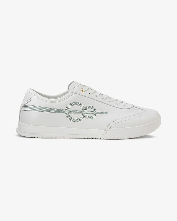 Woxxel Men's Premium White Leather Casual Sneakers | Lightweight Lace-Up Fashion Shoes | Comfortable Everyday Footwear