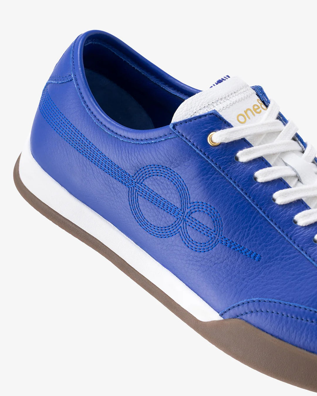 Woxxel Men's Premium Royal Blue Leather Casual Sneakers | Lightweight Lace-Up Fashion Shoes | Comfortable Everyday Footwear