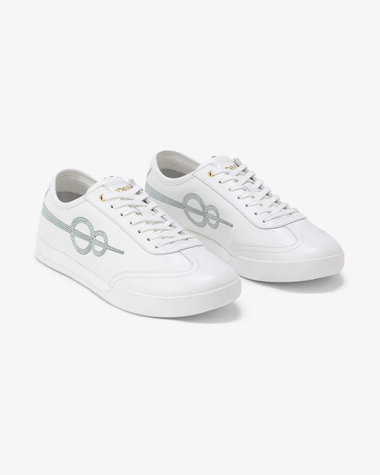 Woxxel Men's Premium White Leather Casual Sneakers | Lightweight Lace-Up Fashion Shoes | Comfortable Everyday Footwear