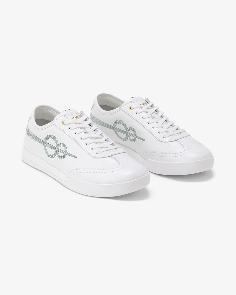 Woxxel Men's Premium White Leather Casual Sneakers | Lightweight Lace-Up Fashion Shoes | Comfortable Everyday Footwear