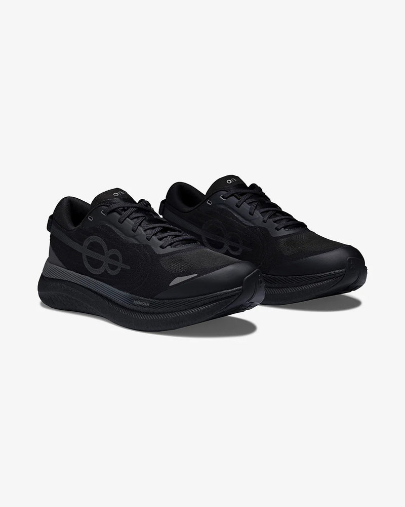 Woxxel Men's Premium Black Running Shoes | Lightweight Cushioned Sports Shoes | Breathable Athletic Walking & Training Sneakers
