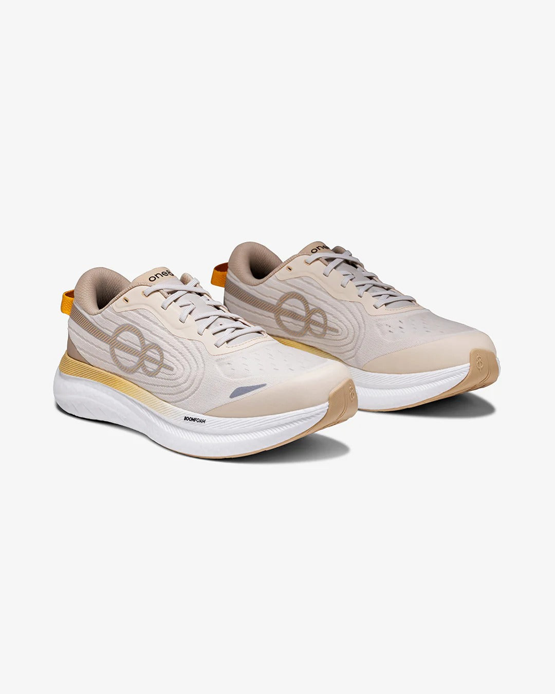 Woxxel Men's Premium Beige Running Shoes | Lightweight Cushioned Sports Shoes | Breathable Athletic Walking & Training Sneakers