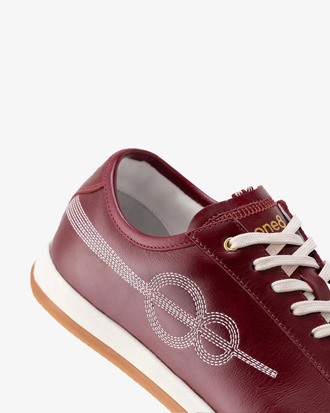 Woxxel Men's Premium Burgundy Leather Casual Sneakers | Lightweight Lace-Up Fashion Shoes | Comfortable Everyday Footwear
