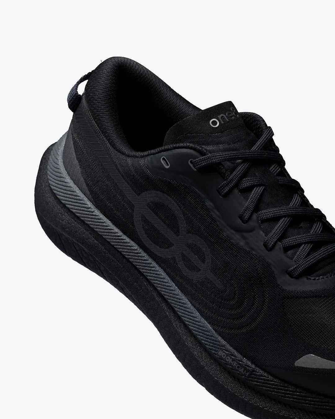 Woxxel Men's Premium Black Running Shoes | Lightweight Cushioned Sports Shoes | Breathable Athletic Walking & Training Sneakers